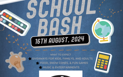 Back To School Event – August 16th @ 7:00 P.M.